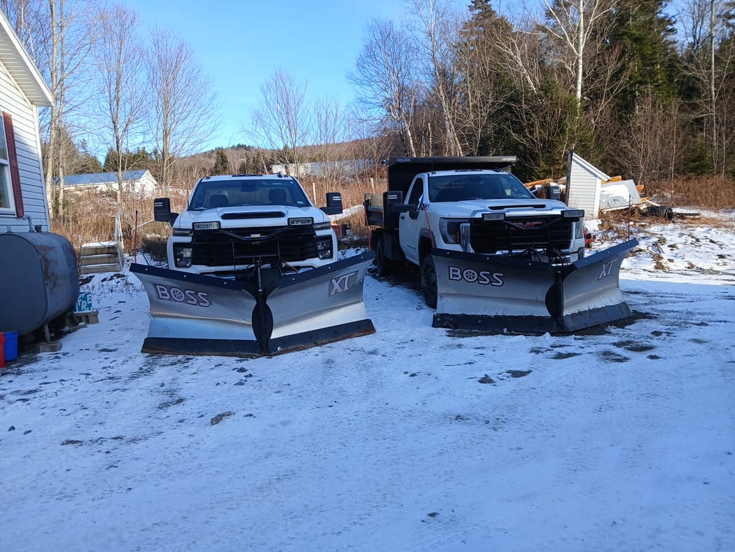 Plow trucks, ready for the storm